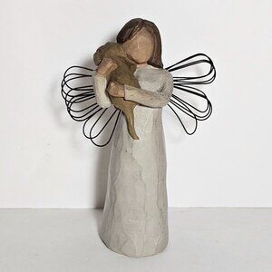 Willow Tree Angel of Friendship Figurine Demdaco Dog Lover Memorial Gift 2000